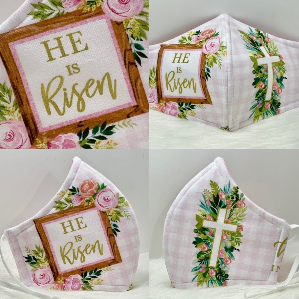 Easter religious spiritual cross adult face mask